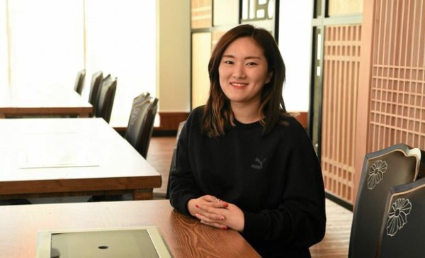 MEEKAK: Manager Rolly Cho inside the new Korean restaurant in Bourbong Street.